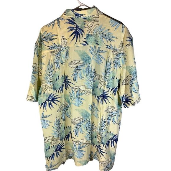 Joe Marlin Cotton Blend Comfort Fit XL. Yellow Hawaiian Print. NWT - Picture 3 of 15